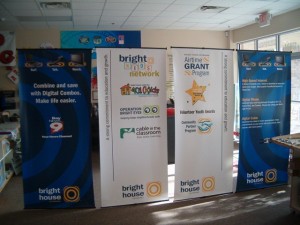 Bight House Roll up Banner Stans