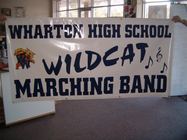 Wharton Band Banner