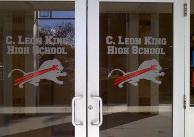 King HS etched doors