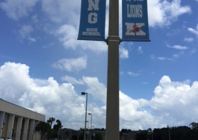 King HS pole banners