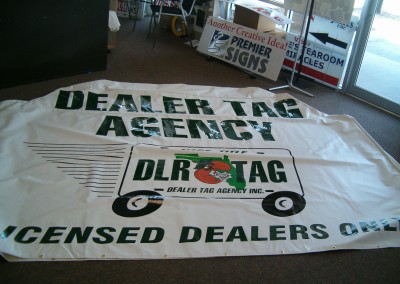 Dealer Tag Agency Banner Bag Cover 1