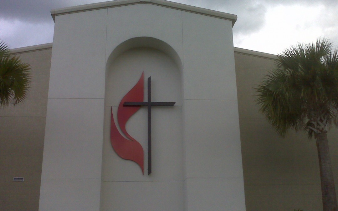 Backlit Sign in Tampa, Florida for a Methodist Church