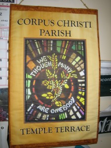 Corpus Christi Fabric print