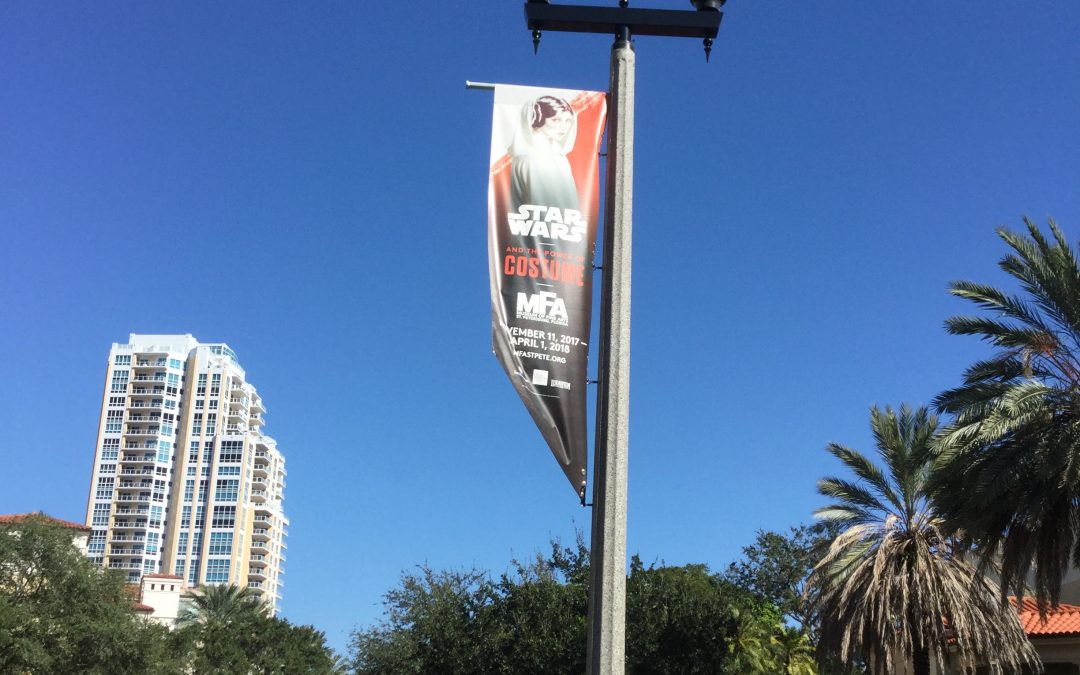 St Petersburg, FL- MFA’s New Exhibit’s Banners, Inside and Out