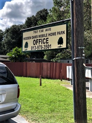 Tampa, FL- Mobile Home Parks’ Directional, Site Outdoor Signs